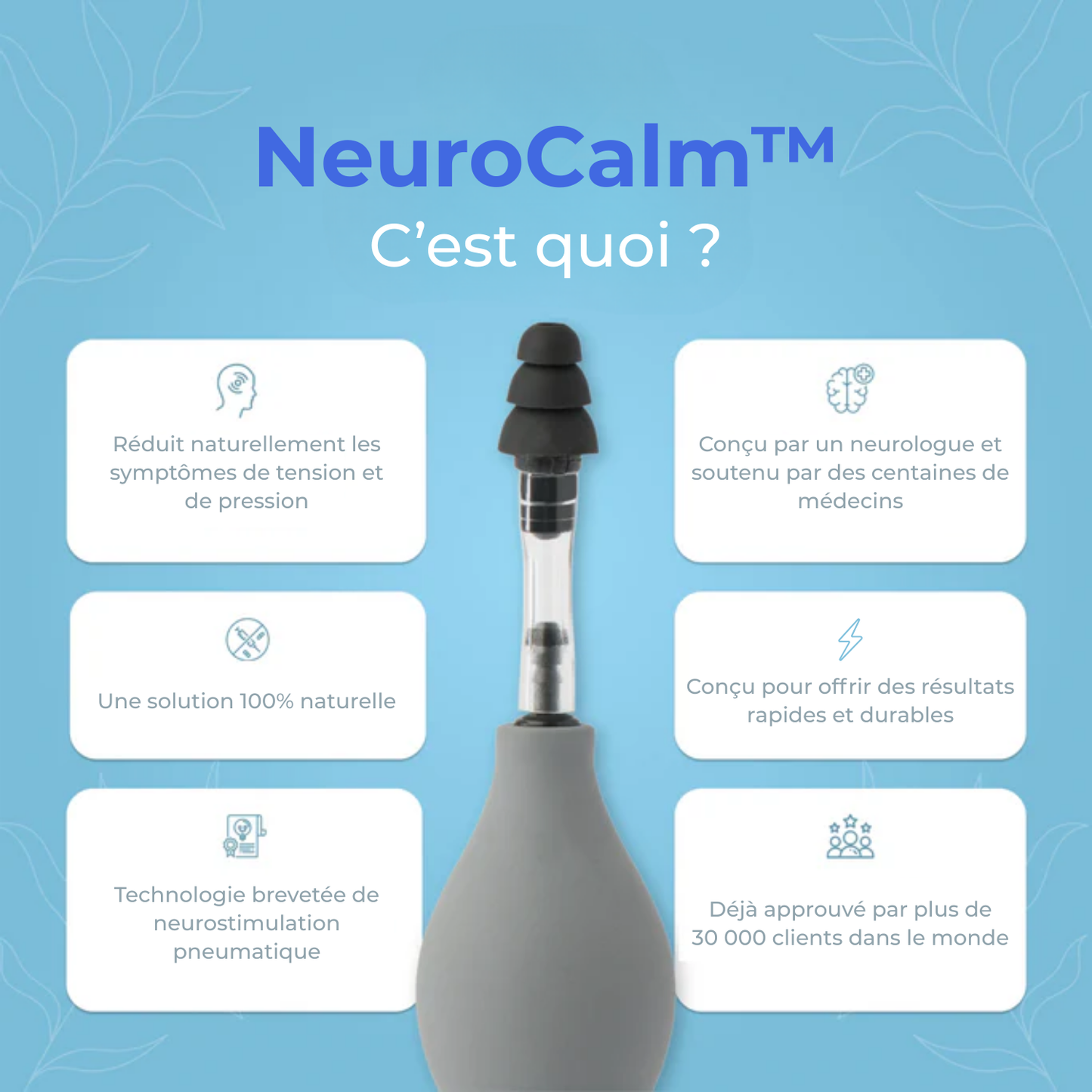 NeuroCalm™ - Soulagement instantané de la tension crânienne